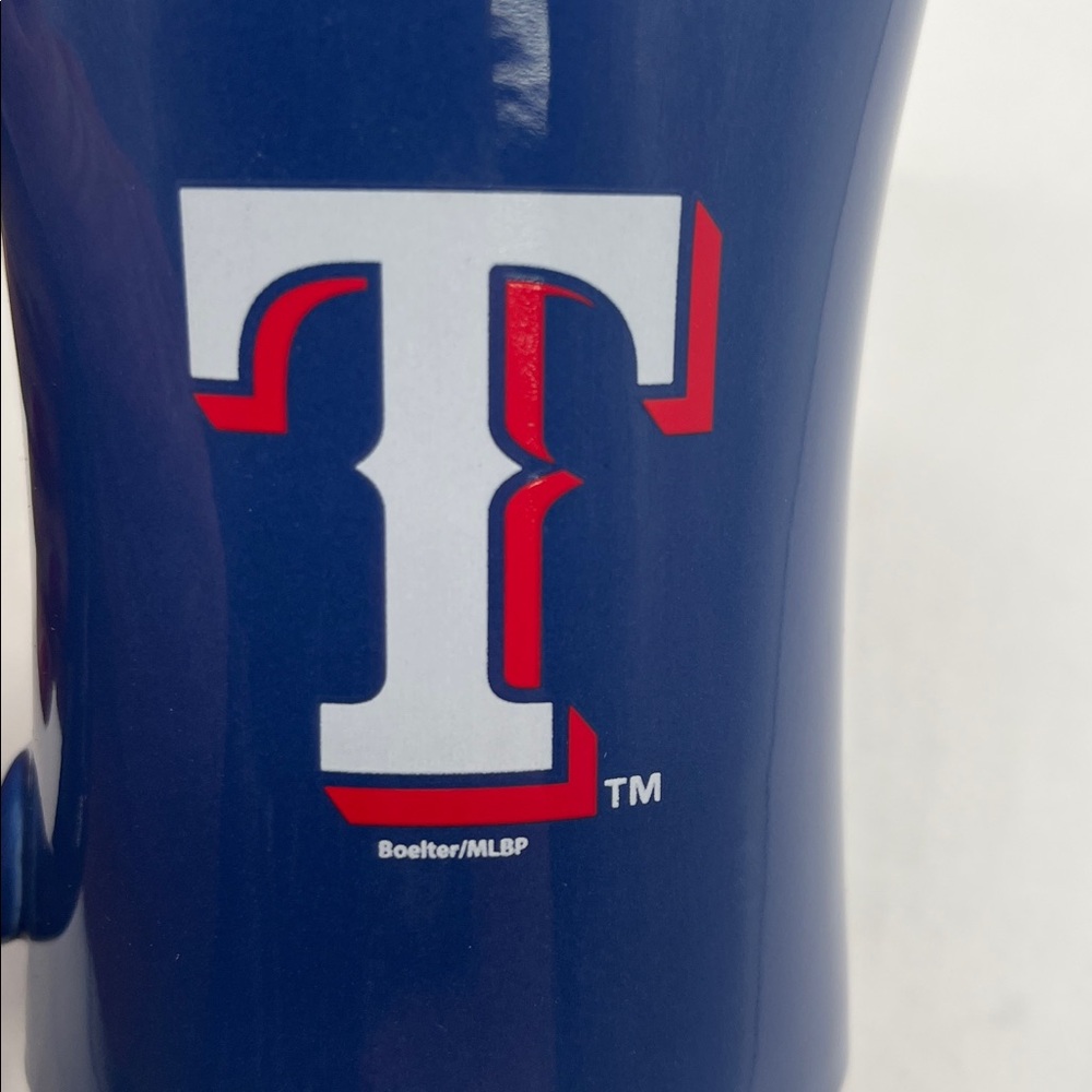 Texas Rangers Blue Mug New Multi Logo - Picture 5 of 5